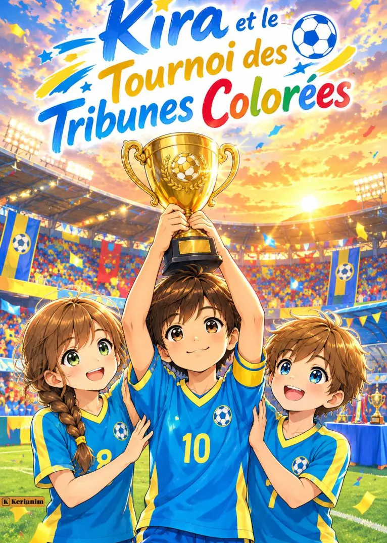 Kira et le Tournoi des Tribunes Colorées — Couverture